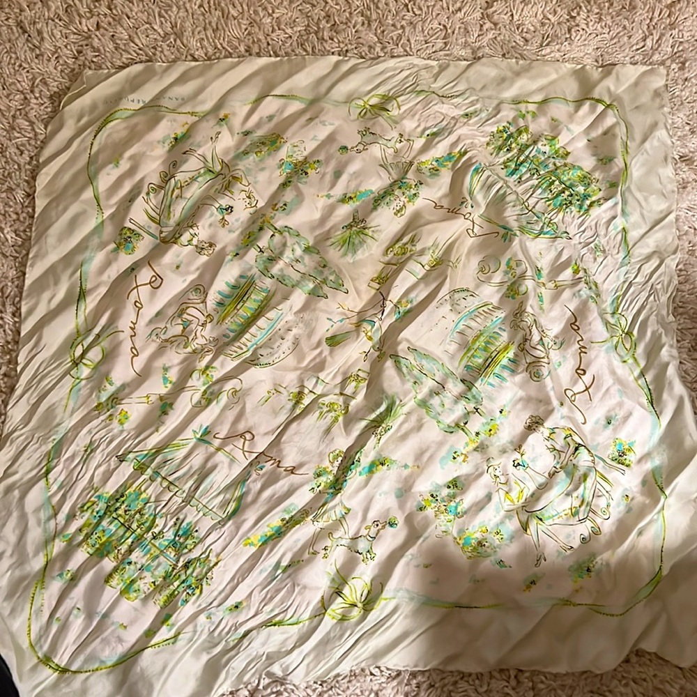 VINTAGE 100% SILK SCARF